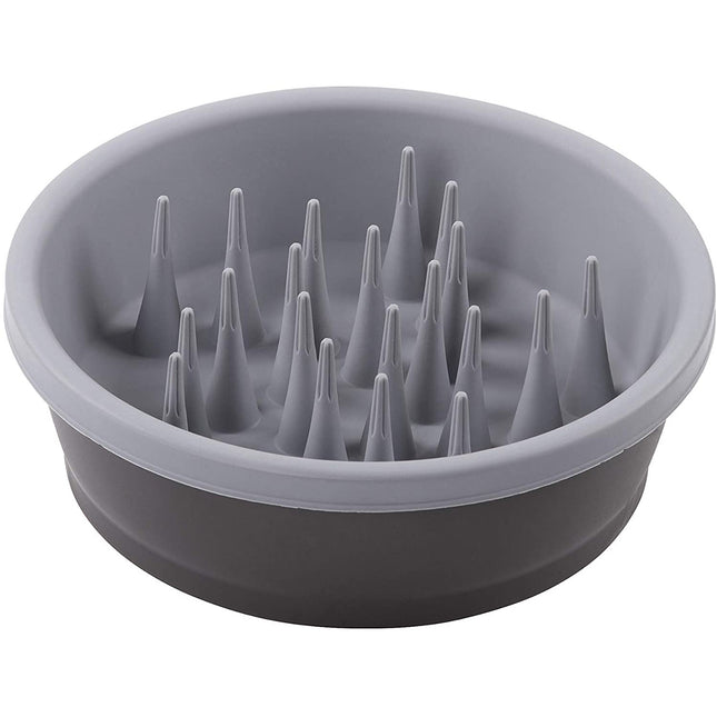 Dexas Slow Feeder - Slow Feeding Bowl - Gray