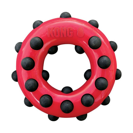 KONG Dotz Circle - dog toy, squeaky ring