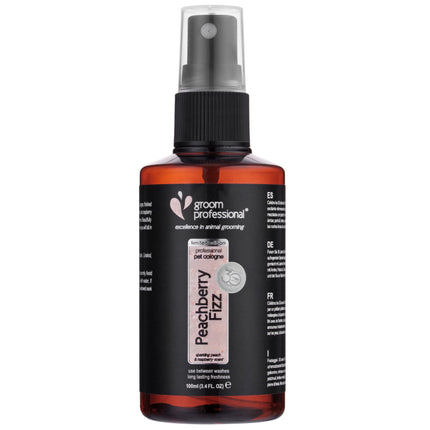 Groom Professional Peachberry Fizz Cologne - perfumed water for dogs with a peach and raspberry scent