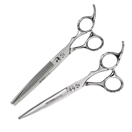 Artero One 7 - professional scissors set + thinning shears with 50 teeth