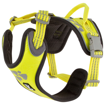 Hurtta Weekend Warrior Harness Neon Lemon - harness for active dogs - 40 - 45cm