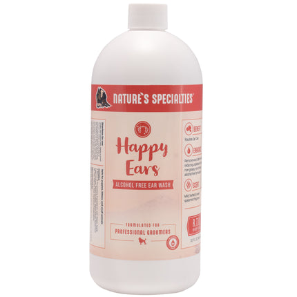 Nature's Specialties Happy Ears - Dog and Cat Ear Cleaning Solution, Alcohol-Free