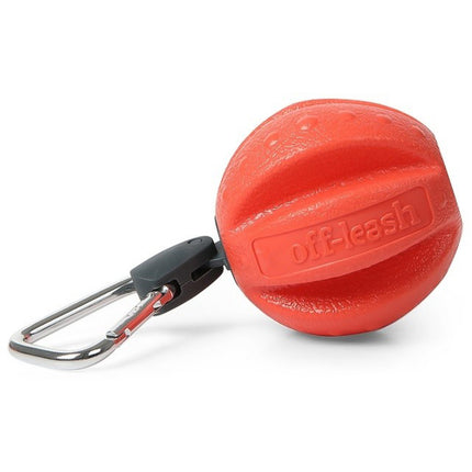 Dexas Off-Leash Ball - Floating Dog Ball with Carabiner