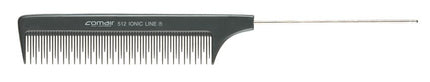 Comair Ionic Profi Line 512 Comb - anti-static comb with a metal pin, featuring mixed tooth lengths