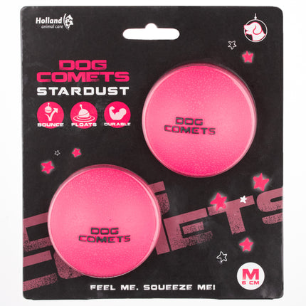 Dog Comets Stardust M (6cm) 2pcs - rubber ball for dogs, floating