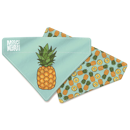 Max & Molly Reversible Bandana Sweet Pineapple - Double-sided bandana for dogs