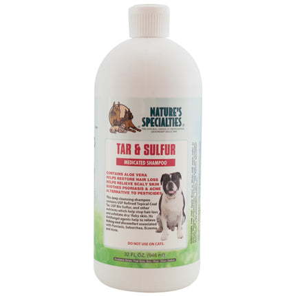 Nature's Specialties Tar & Sulfur Shampoo - therapeutic shampoo for dogs, concentrate 1:6