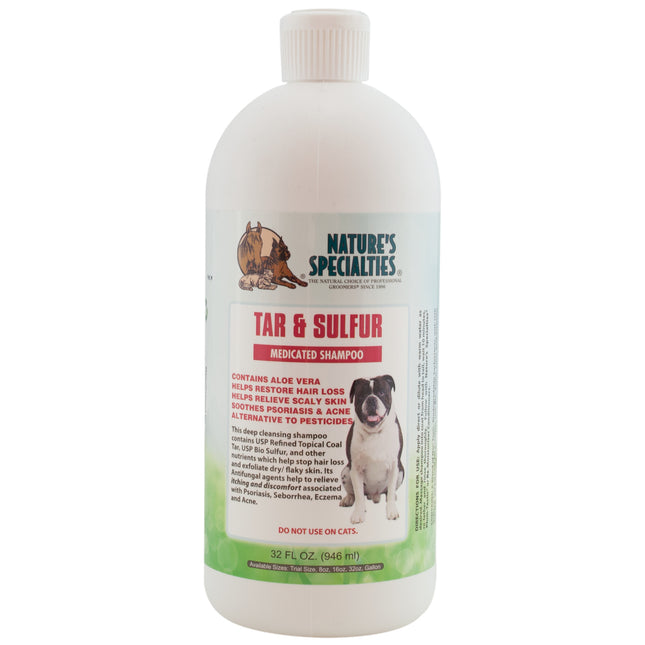 Nature's Specialties Tar & Sulfur Shampoo - therapeutic shampoo for dogs, concentrate 1:6