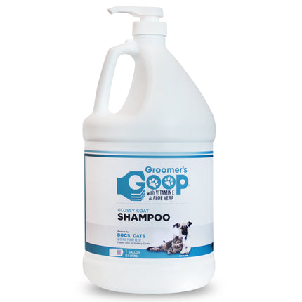 Groomer's Goop Glossy Coat Shampoo - deep cleansing shampoo for dogs and cats, for oily fur