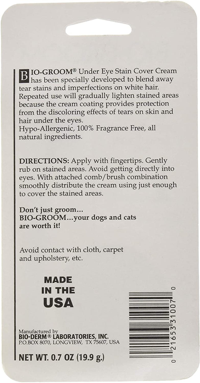 Bio - Groom Stain Free - effective formula for removing tear stains in dogs and cats