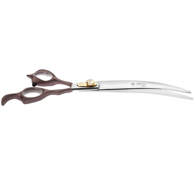 Geib Kiss Curved Scissors - high-quality scissors with micro-serration and satin handle, curved