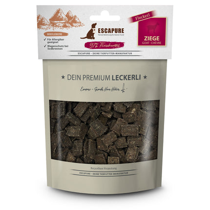 Escapure Premium Goat Chews with Healing Clay - natural treats for dogs, shaped like lasagna, goat skin with healing clay