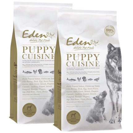 Eden Puppy Cuisine Size M/L - food for medium and large breed puppies and juniors, salmon, poultry, fish