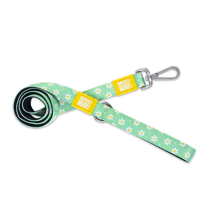 Max&Molly Short Leash Margarite - colorful urban leash for dogs, daisy pattern, 120cm