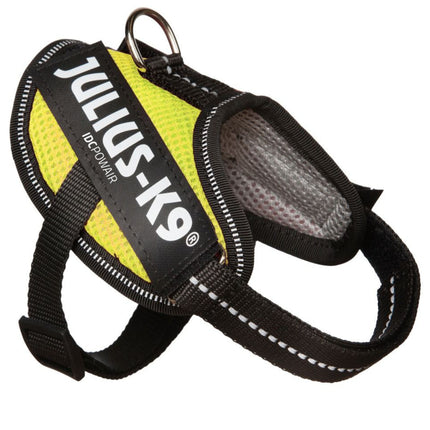 Julius K9 IDC Powair Harness Neon - lightweight and breathable dog harness, neon yellow