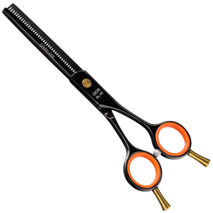 Geib Gator 008 Blender 6.5 - single-sided thinning shears made of Japanese steel, with a black finish, 30 teeth