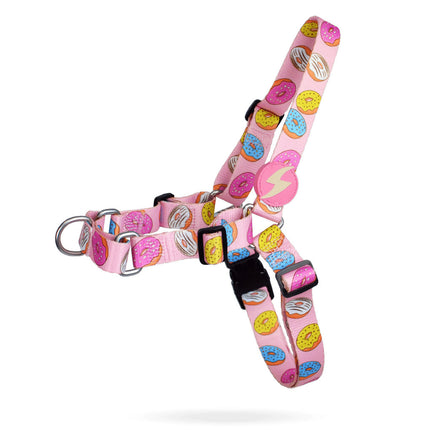 Dashi Donut Front Harness - Norwegian harness for dogs, no-pull, donut pattern