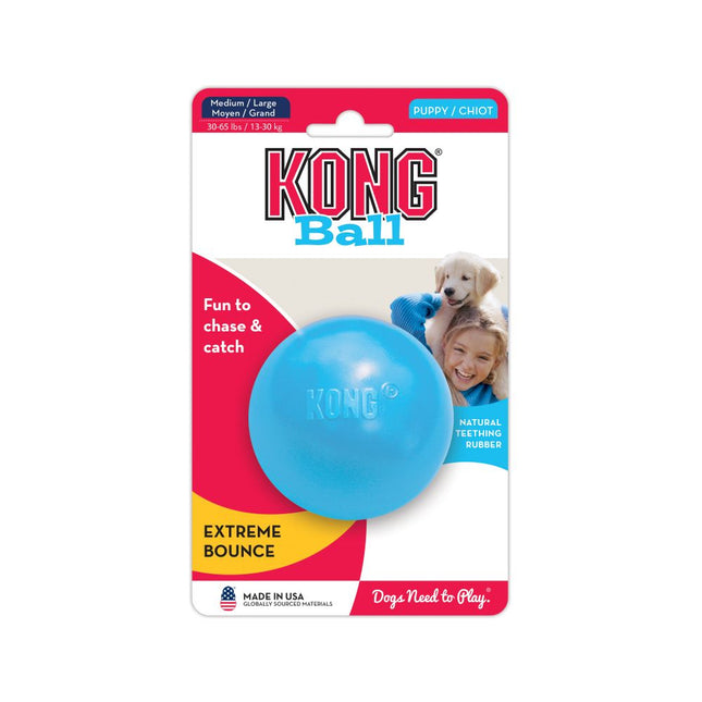 KONG Puppy Ball - rubber, soft ball for puppies, with a stuffing hole, - 8cm