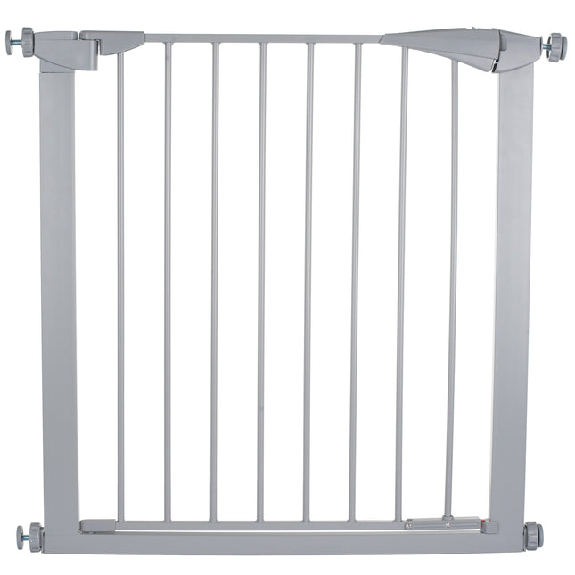 Flamingo Pet Gate Salus Grey - metal pet gate for dogs