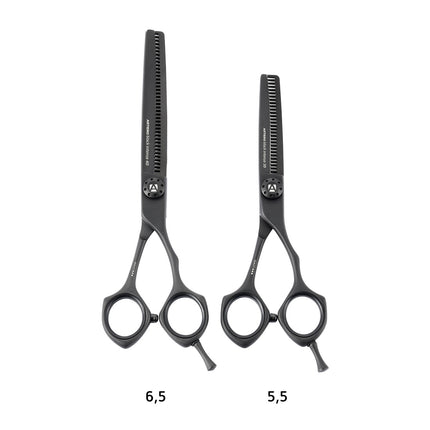 Artero Black Intense Blenders 6.5 - PVD coated thinning shears for groomers, 40 teeth