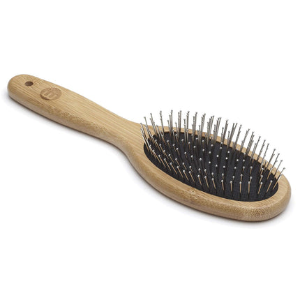 Mikki Bamboo Ball Pin Brush - bamboo brush with metal pins