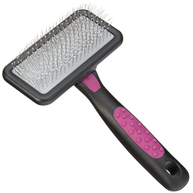 KW Smart Soft Knobbly Card Medium - soft poodle brush with safe pins