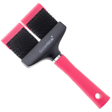 Show Tech Flex Groom Professional Slicker Soft - double-sided and flexible poodle brush, soft - Large