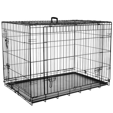 Flamingo Nyo - metal dog crate with lift-up door, XL: