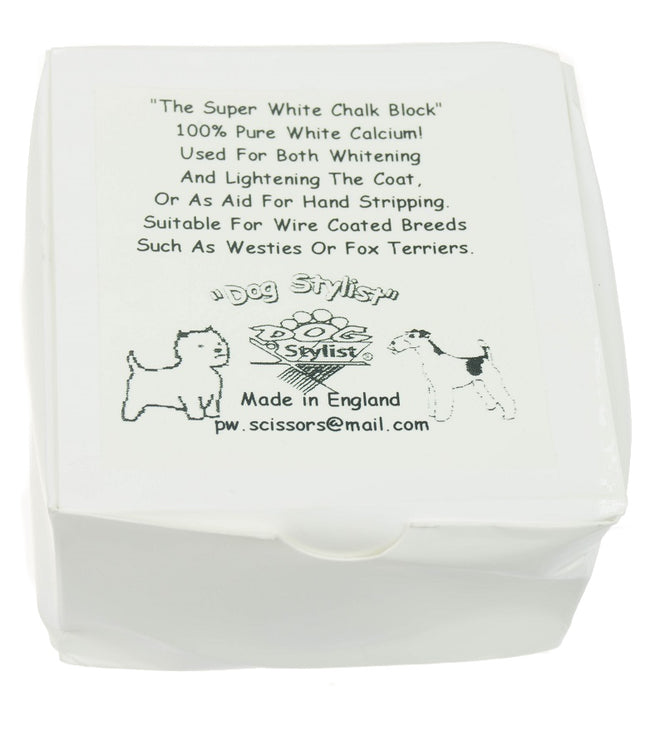 P&W Dog Stylist Super Chalk Block - whitening chalk for fur, in a block