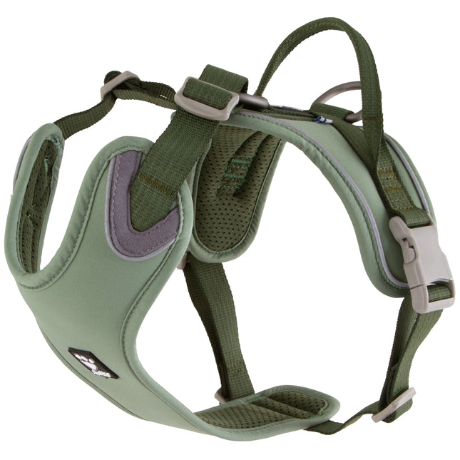 Hurtta Weekend Warrior Harness Eco Hedge - recycled harness for active dogs - 100 - 120cm