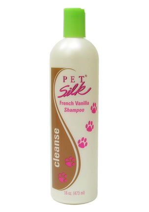 Pet Silk French Vanilla Shampoo - moisturizing shampoo for dogs and cats for dry and sensitive skin, with a vanilla scent, concentrate 1:16