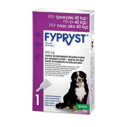 Fypryst Fipronil 402mg - drops for fleas and ticks for dogs over weight