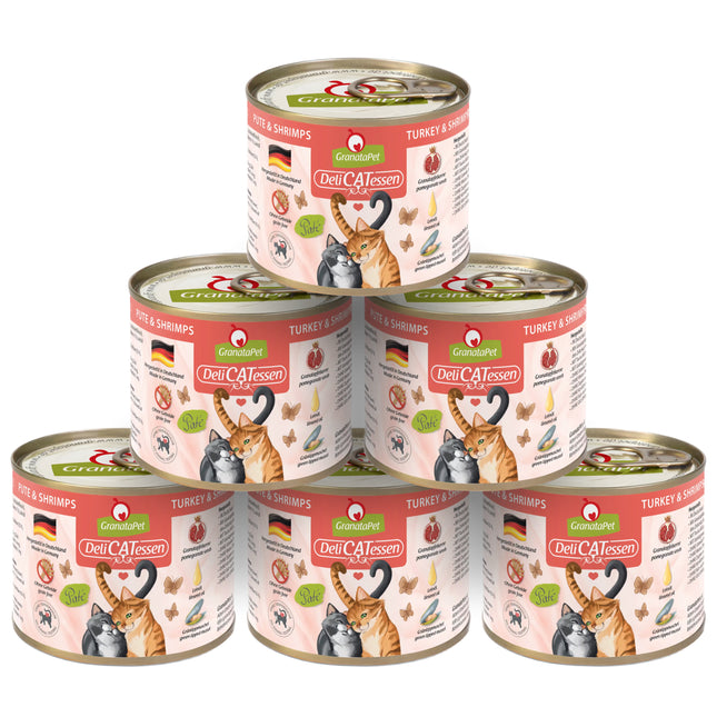 GranataPet DeliCatessen Turkey & Shrimps - grain-free wet food for cats, turkey and shrimp