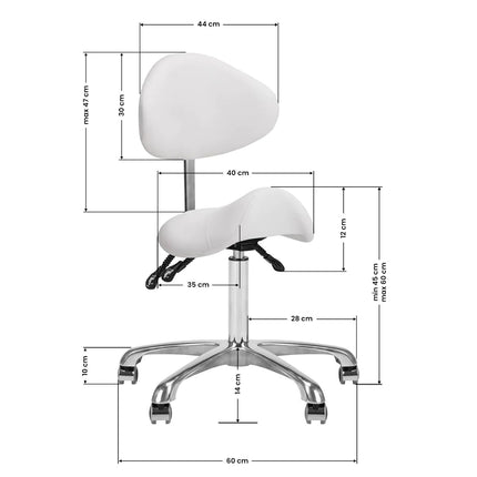 Giovanni 1004 - adjustable grooming chair with a rodeo seat