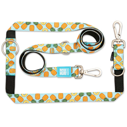 Max&Molly Multi-Leash Sweet Pineapple - adjustable leash for dogs, interesting pattern, 200cm