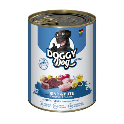 Doggy Dog Beef & Turkey - grain-free wet dog food with beef and turkey