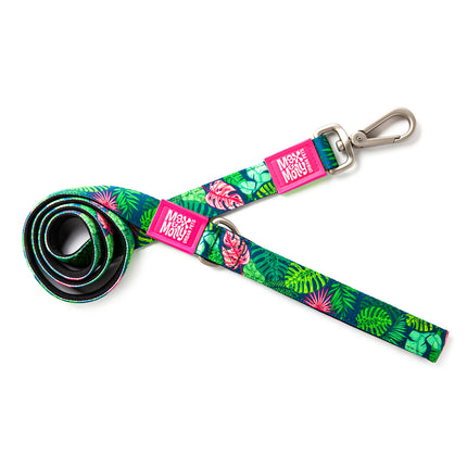 Max&Molly Short Leash Tropical - colorful urban leash for dogs, tropical pattern, 120cm