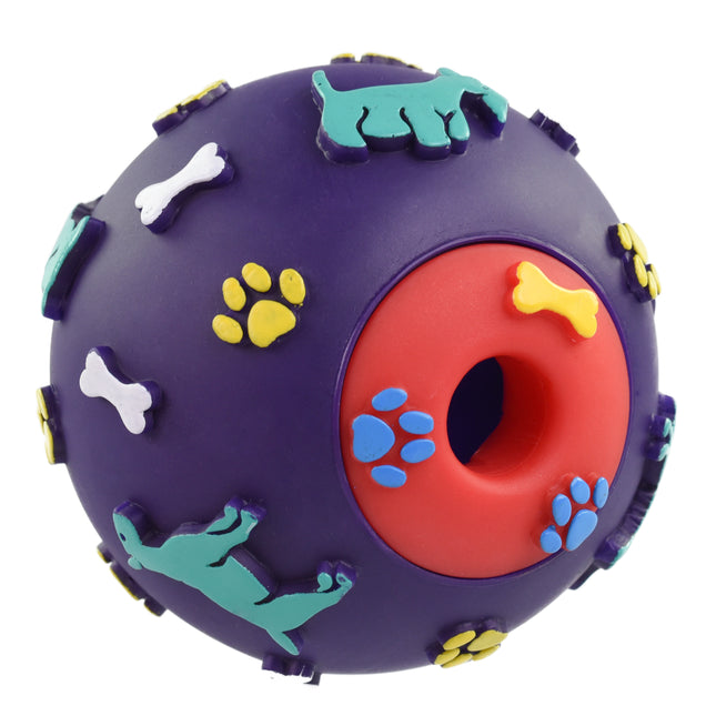 Flamingo Treat Ball - treat ball for dogs - purple