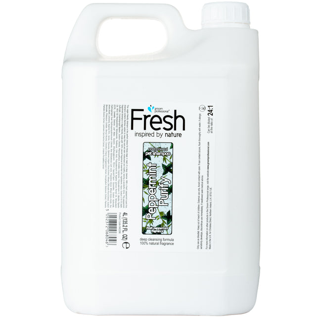 Groom Professional Fresh Peppermint Purify Shampoo - cleansing shampoo for dogs, concentrate 1:24