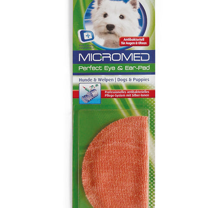 Micromed Perfect Eye & Ear - Reusable Eye and Ear Cleaner Pad for Dogs, Made of Microfiber with Silver Ions