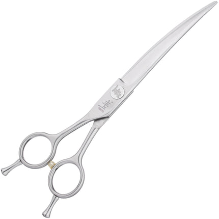 Yento Fanatic Series Lefty Curved Scissors - professional curved scissors made of carbon stainless steel, left-handed