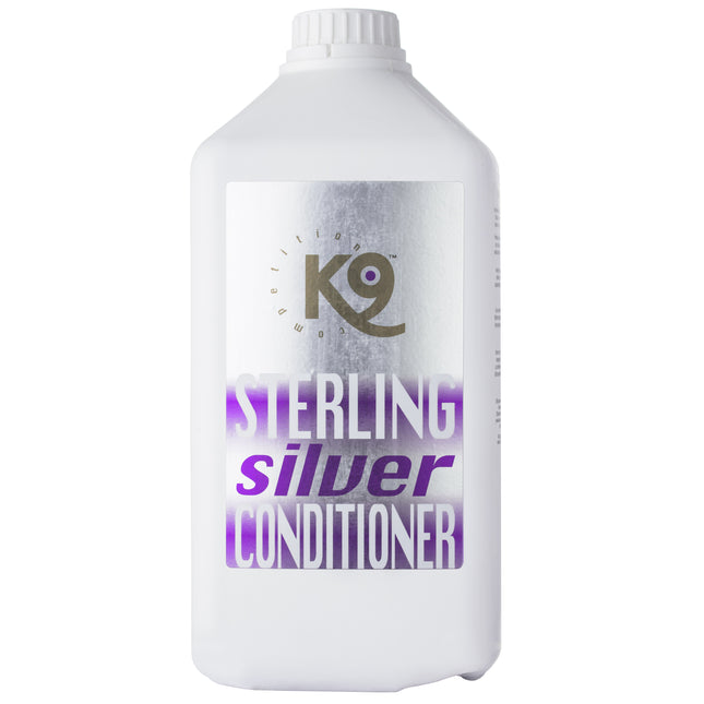 K9 Horse Sterling Silver Conditioner - conditioner for white and silver horse coats, revitalizing coat color, concentrate 1:40 - 2.7L