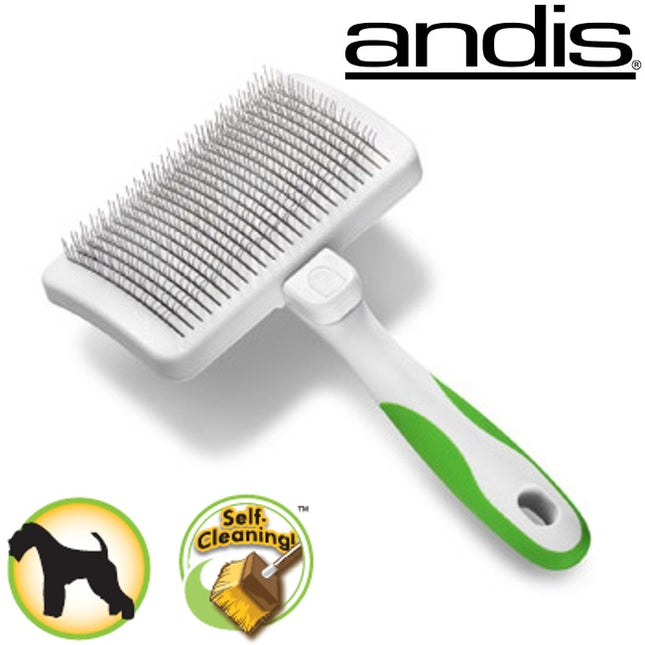 Andis - self-cleaning poodle brush for dogs