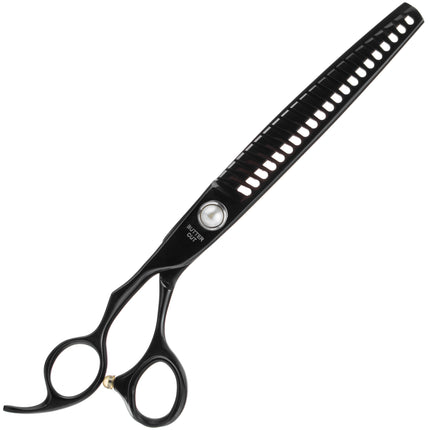 Geib Black Pearl Lefty Chunker 7.5 - 7.5 single-sided thinning shears for left-handed users, 21 teeth