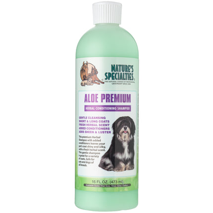 Nature's Specialties Aloe Premium Shampoo - herbal - aloe shampoo for long-haired dogs and cats, concentrate 1:16