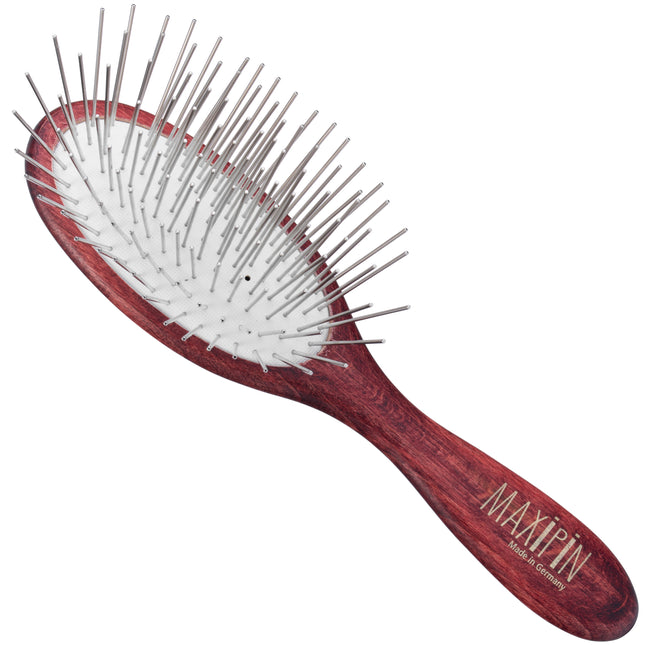 Maxi Pin - small, oval brush for long-haired dogs and cats, with long metal pins