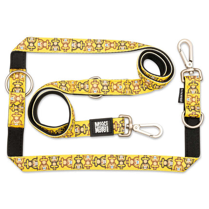 Max & Molly Multi-Leash Monkey Maniac - adjustable leash for dogs, interesting pattern, 200cm