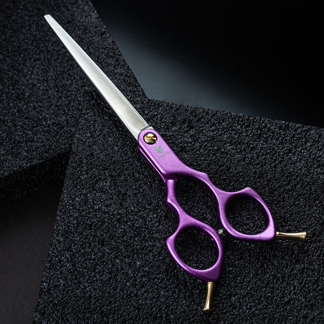 Jargem Asian Style Light Straight Scissors - very lightweight, straight scissors for Korean-style grooming.