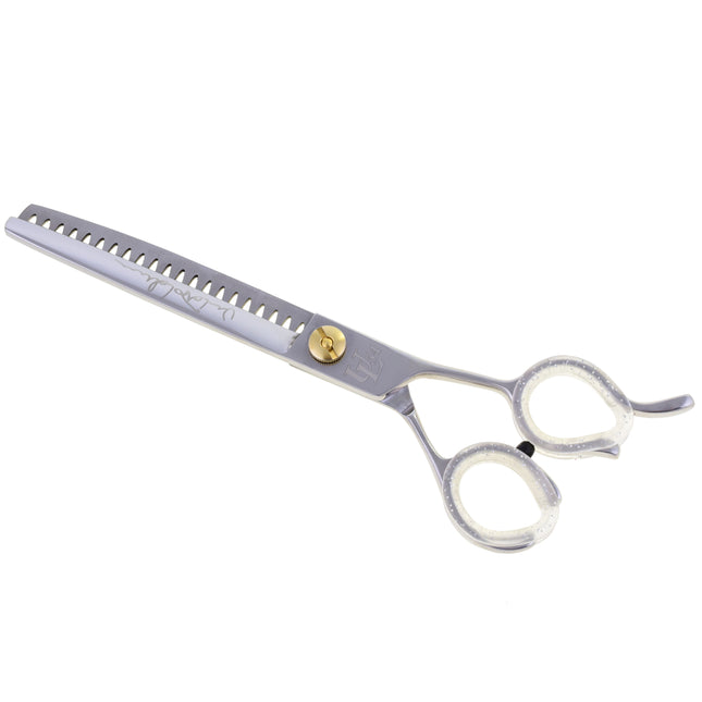 P&W Umberto Lehmann Chunker - professional single-sided thinning shears with 21 teeth