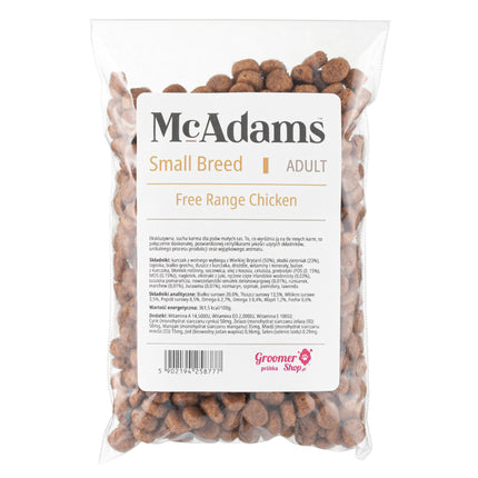 McAdams Small Breed Free Range Chicken - baked food for small dogs, free-range chicken - sample